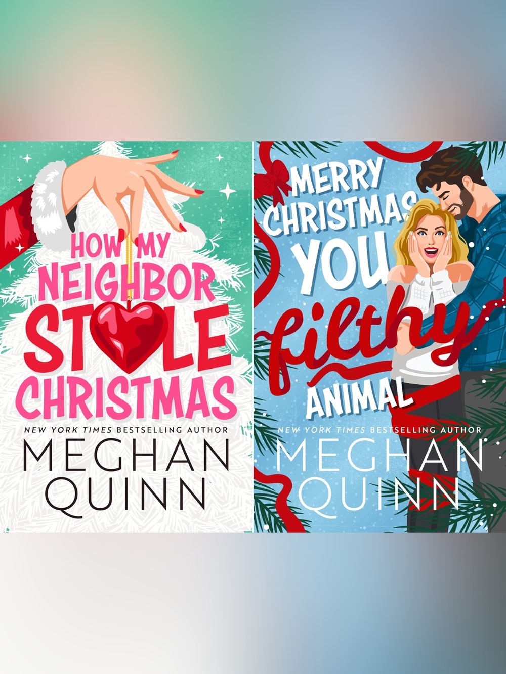 SALE! 25% off 4+ items! Meghan Quinn Set of 2 Holiday Books (Used)